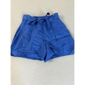 J McLaughlin Shorts Womens 0 Linen High‎ Rise Tie Waist Pleated Casual Summer